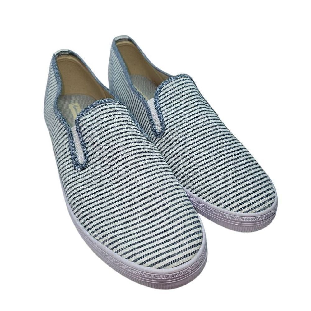 NEW AMERICAN EAGLE Blue White Slip On Casual Shoes Womens Size 12